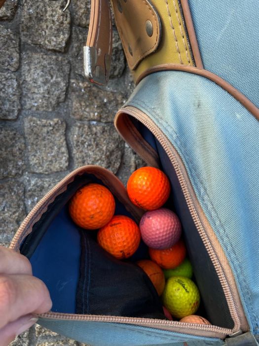 Conjunto saco e tacos de golfe