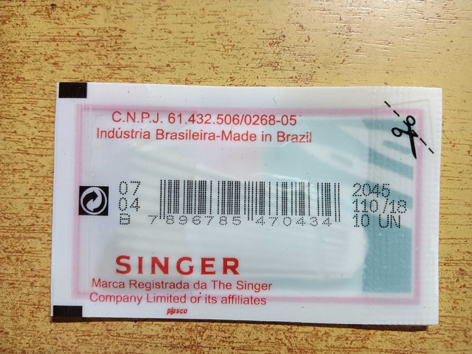 Agulhas maquina costura Singer