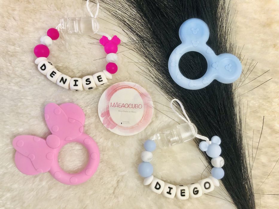 Prendedores de Silicone com Mordedor