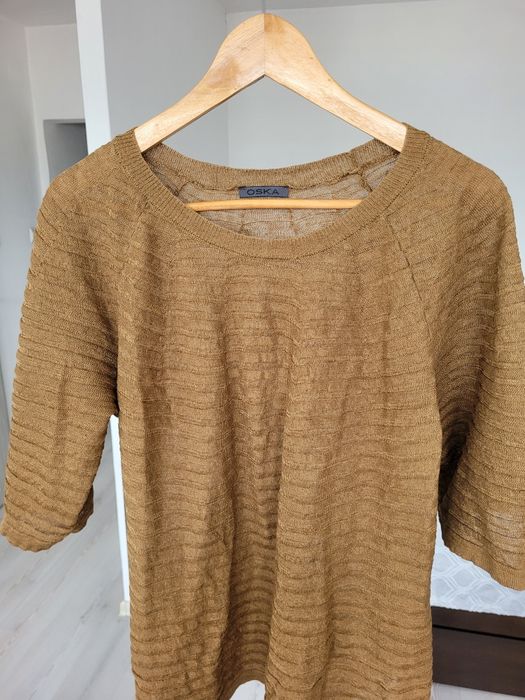Lniany sweterek OSKA 3/38/M/onesize
