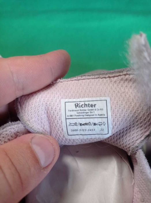 Взуття на дівчинку Richter 3608 Kinderschuhe Girls LauraTrainers 33 розмір
