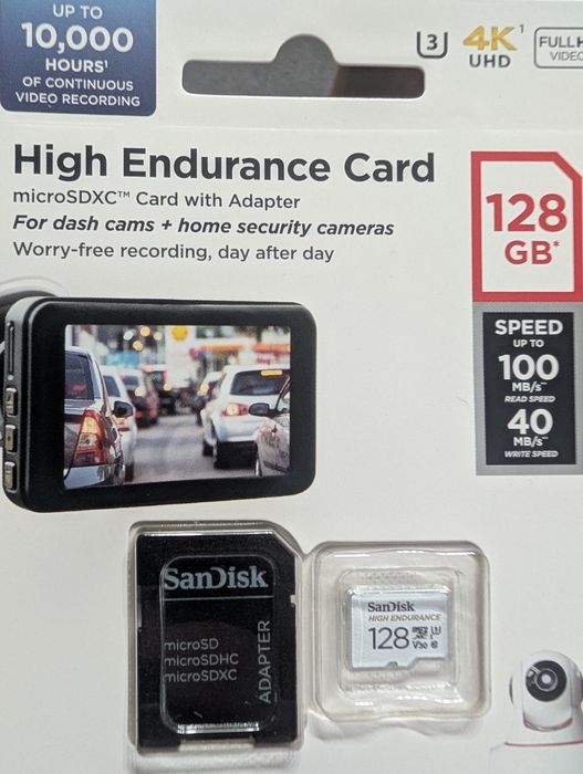 SanDisk High Endurance 128GB Karta Pamięci Microsd