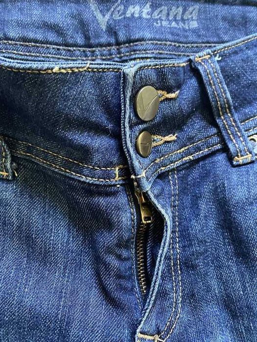 Granatowe jeansowe spodnie z niskim stanem bootcut Ventana M/L 38/40