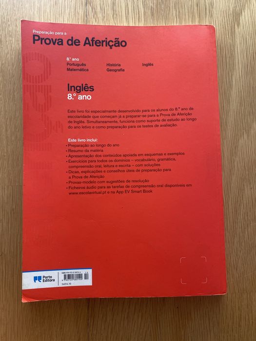 Preparação para a Prova de Aferição Inglês 8ano Porto Editora
