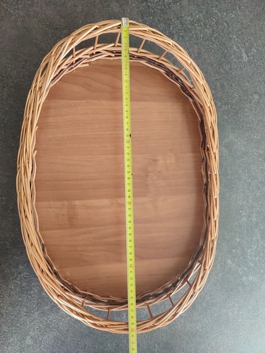 Kosz prezentowy, kosz na prezenty, Taca wiklinowa kosz wiklinowy 52 cm