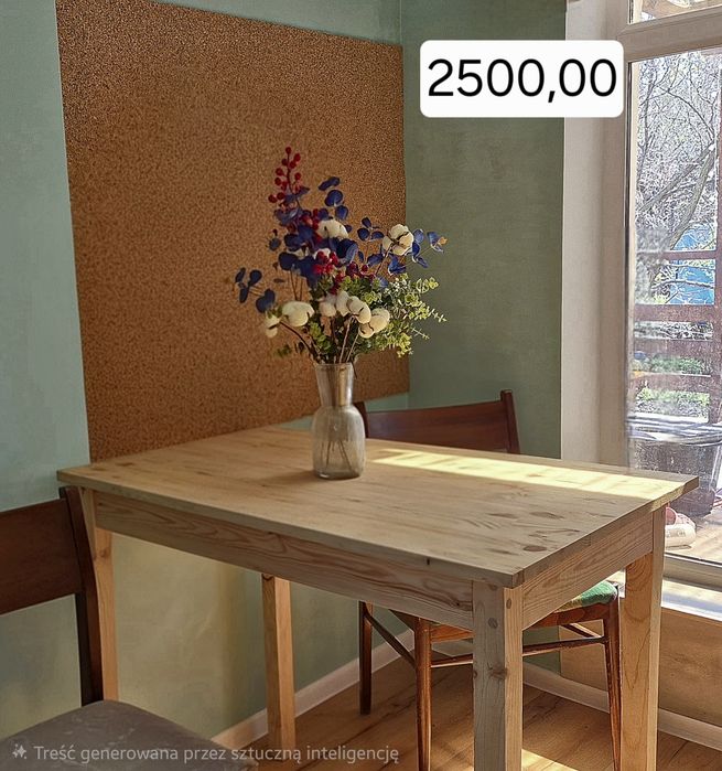 Cосновий стіл,  стиль лофт