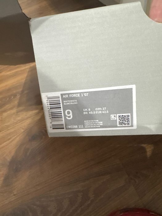 Męskie Nike air force 1 white rozmiar 42,5 nowe