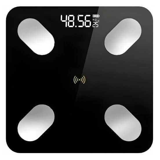 Waga łazienkowa Smart 25w1 – Bluetooth, 180 kg, szklana