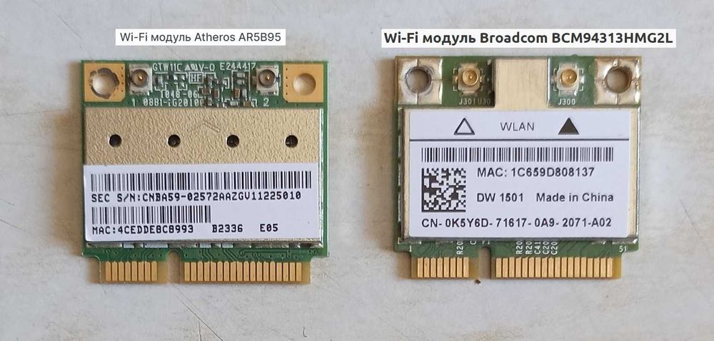 Процесор, ОЗУ, wi-fi модулі