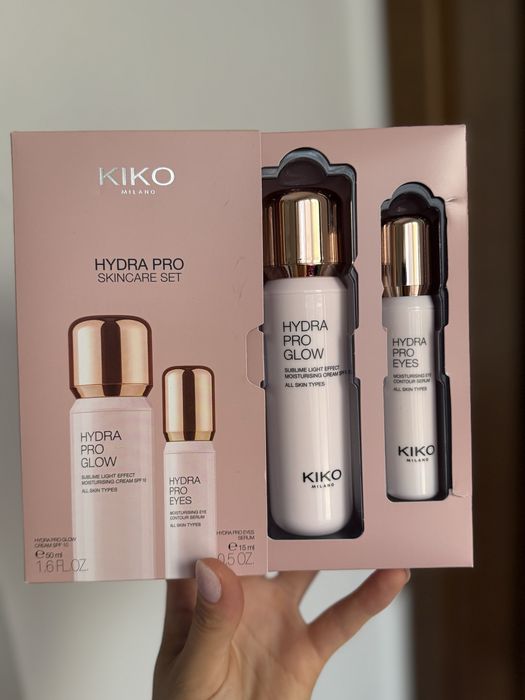 Набір Kiko Milano Hydra pro glow eyes skincare set