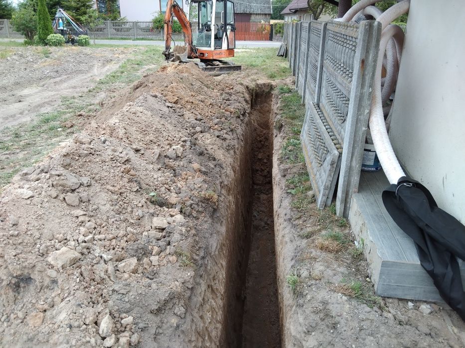 Rozbiórka wyburzenia odwodnienia przyłącza wodno kanalizacy fundamenty