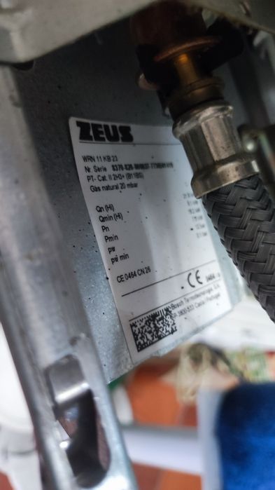 Esquentador Zeus gás natural 11L