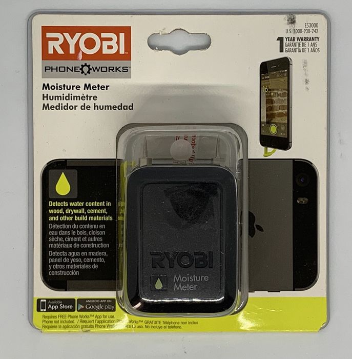 Влагомер лазерный уровень Ryobi США- Работает с iOS,iPhone,Android