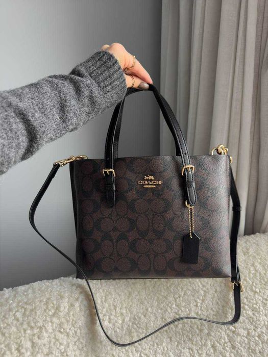 Шкіряна сумка Coach mollie tote 25см