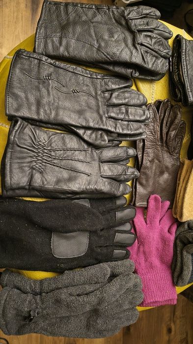 Перчатки ссср кожа, новые Варежки мех, Рукавицы  овчина, Рукавички