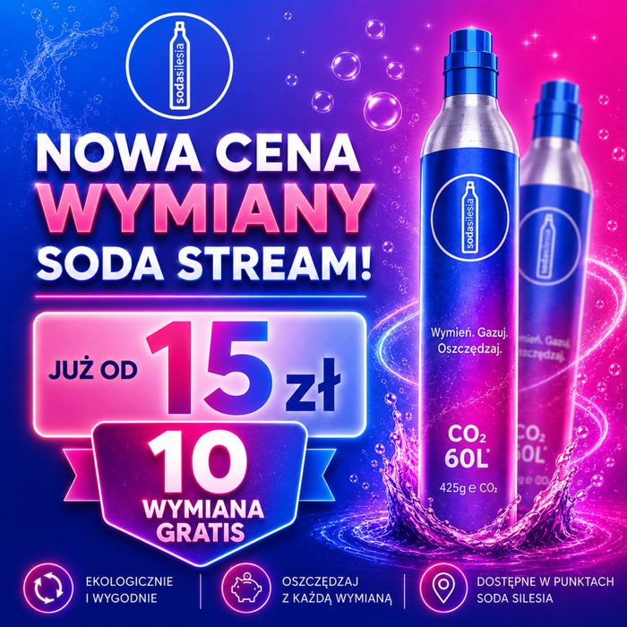 Wymiana butli CO2 typu SodaStream, Soda Quick Connect, Philips