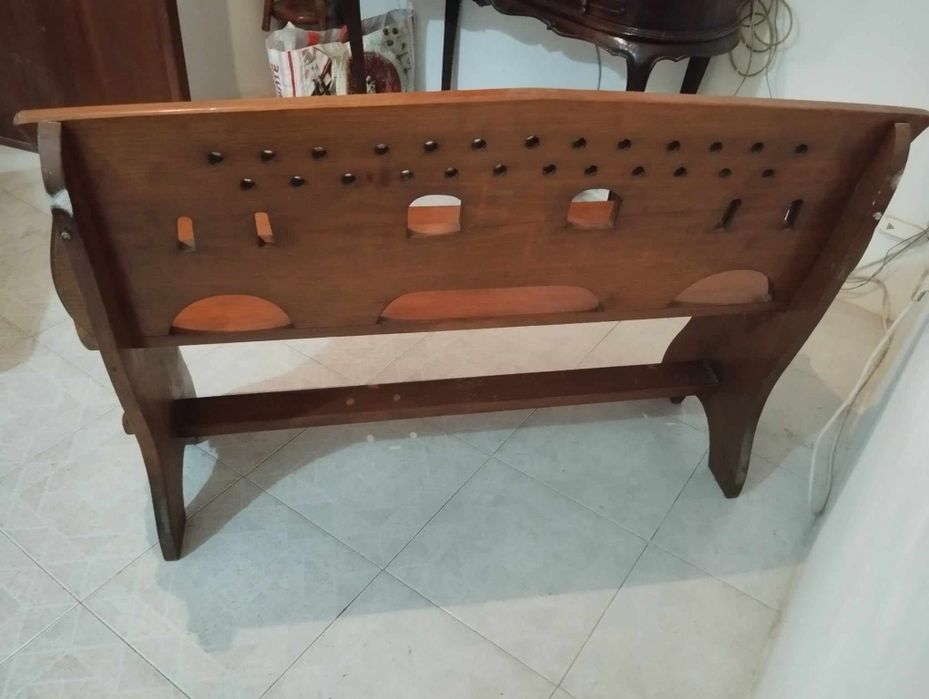 Banco madeira trabalhado