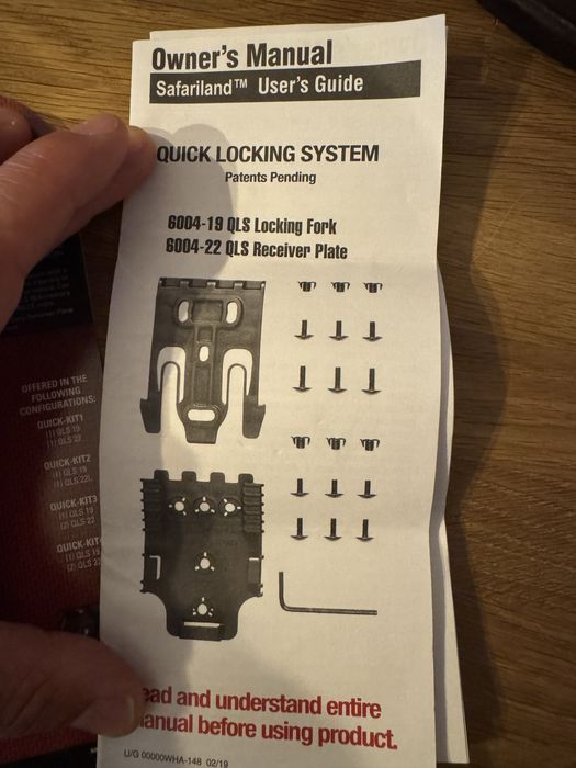 Safariland QLS + MOLLE Locking System – Kit Original