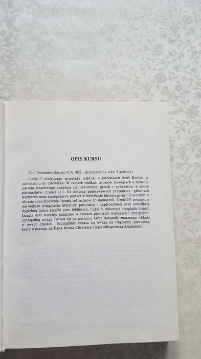 Przegląd Starego Testamentu Przewodnik Fred J. Greve'a