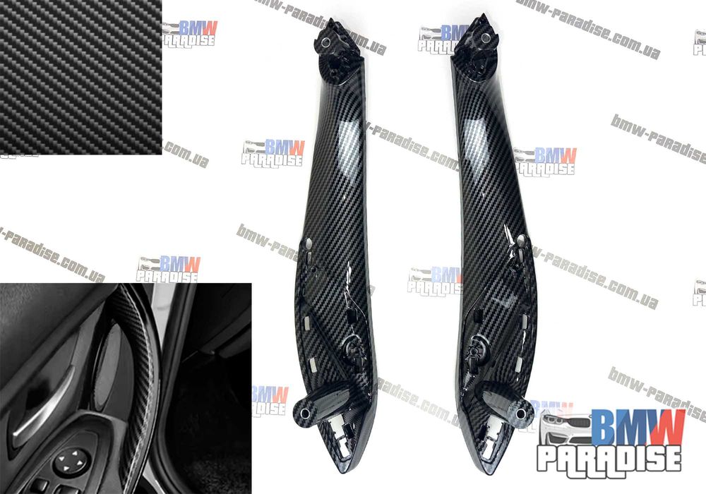 Карбоновые ручки дверей 2 шт (как оригинал) BMW F30 F31 F32 F33 F34 35