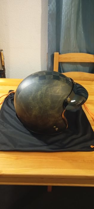 Capacete mota retro
