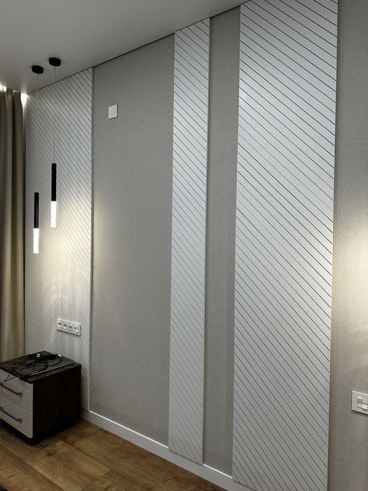 Стінові панелі (Дерево, МДФ, ДСП, тканина) стенновые панели