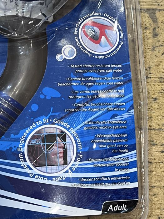 Kit de Snorkeling Adulto SportX - Máscara Vidro Temperado + Tubo