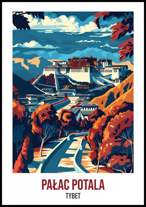 Plakat 70x100cm Pałac Potala