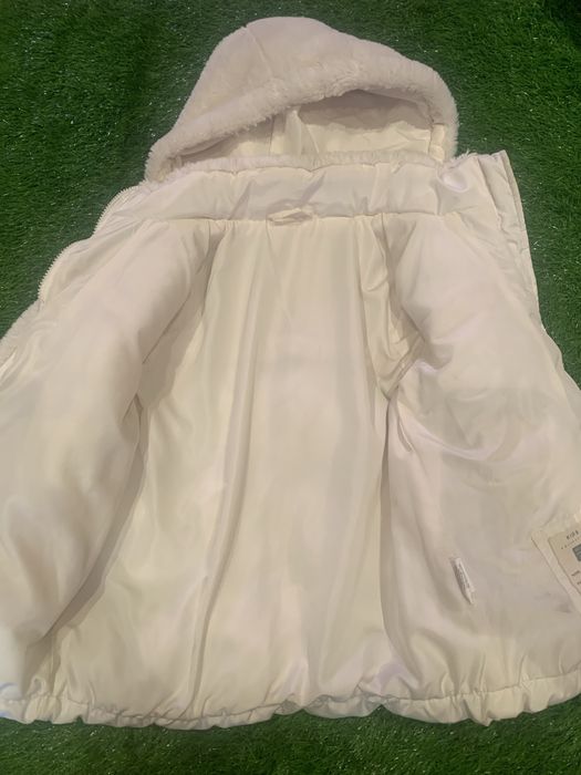 Casaco branco de inverno