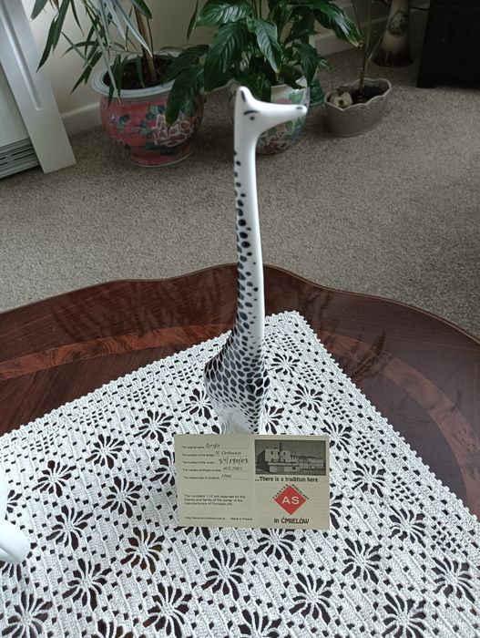 Żyrafa duża figurka porcelanowa AS Ćmielów