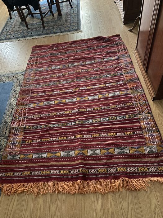 Colcha lã feita à mão cama casal