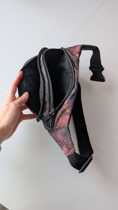 Сумка на пояс, сумка бананка з космічним  принтом