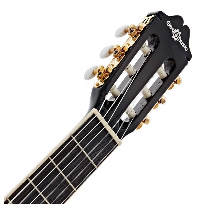 Guitarra Clássica Deluxe da Gear4music, Trans Black  adulto