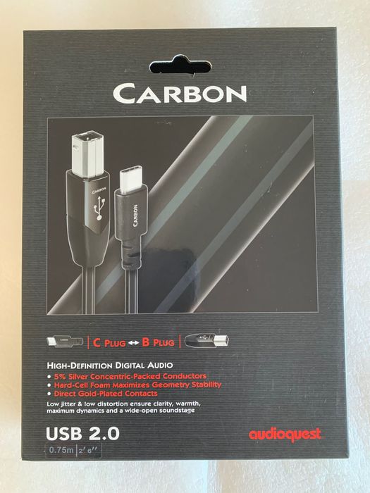 Cabo Audioquest Carbon USB C-B 75cm