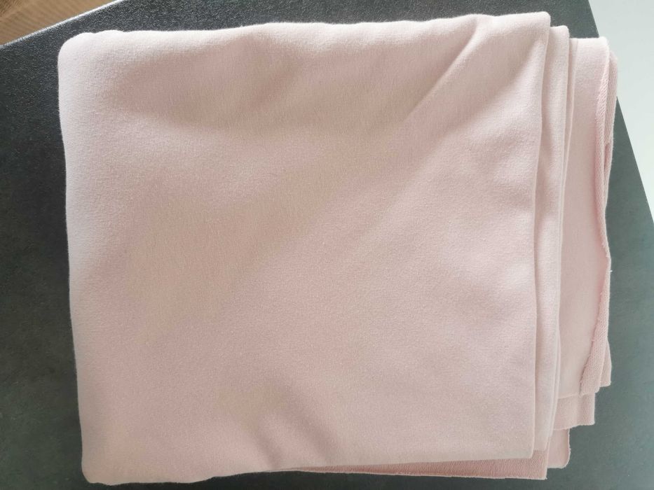 Dresówka materiał do szycia pudrowy róż 1,94x1,13cm