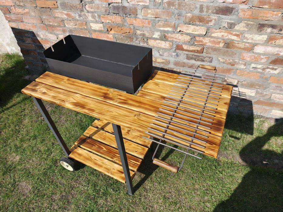 Grill solidny, blacha 3mm, ruszt 6mm stał nierdzewna