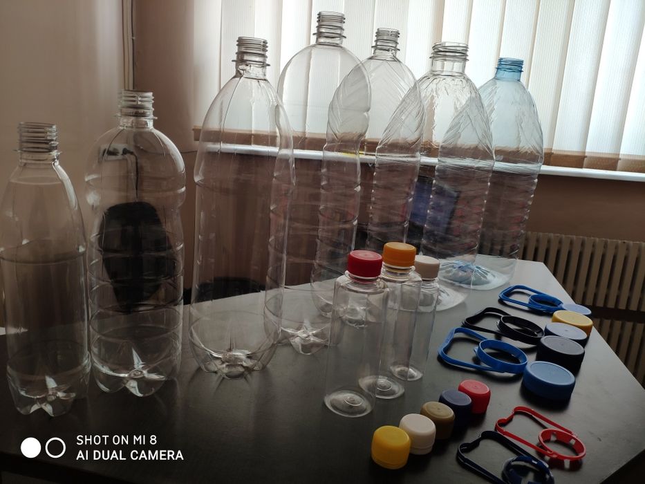 Пэт бутылка, пластиковая бутылка 0.1л, 0.2л,0.5л, 1л, - 3л, 5л, 10л ...