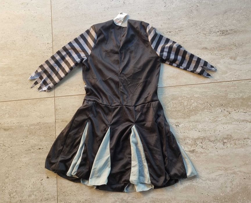 Sukienka 122 128 pirat czaszka kostium strój Halloween andrzejki