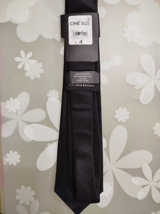 Краватка чорна Taylor & Wright