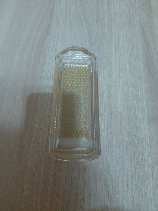 Stara szklana tarka z PRL