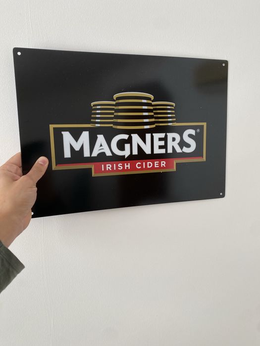 Placa metalica da cidra Magners