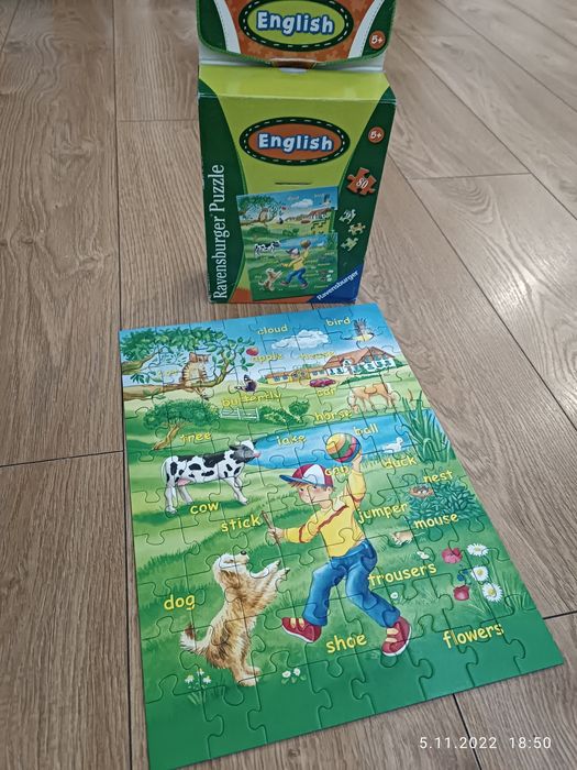 Puzzle Ravensburger English nauka angielskiego 80szt.
