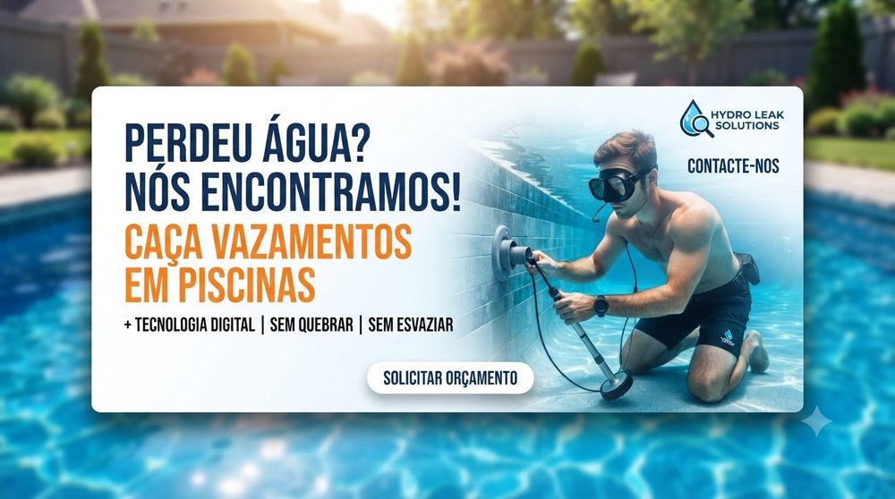 Detecção de Fugas em Piscinas | Diagnóstico Rápido