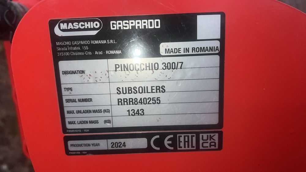 Глибокорозпушувач GASPARDO PINOCCHIO 300/7