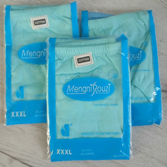 Nowe Majtki damskie Mengni Rouzi 5 szt xxxl 44 46 bawełna