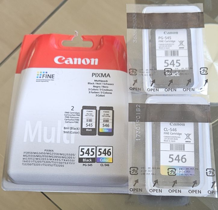 Tusz PG-545 i CL-546 do Canon