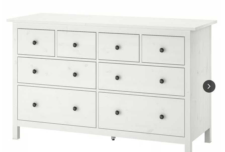 Cómoda HEMNES  c/8 gavetas, branca, 160x96 cm