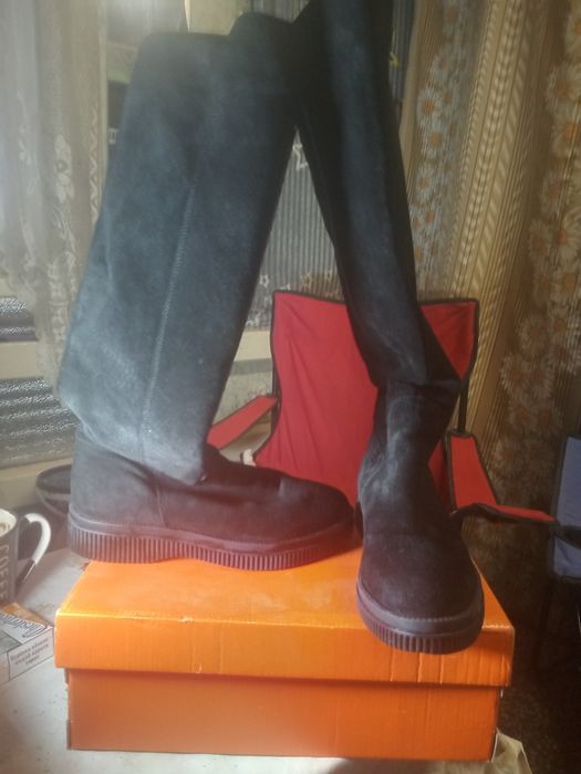 Продам Сапоги Из натуральной Замши