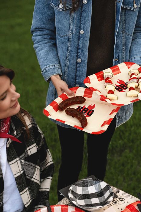 Talerzyki papierowe "Bbq" 1opak./6szt.