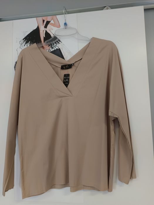 Koszula damska bluza elagancka by me new hot viral style hit beige beż